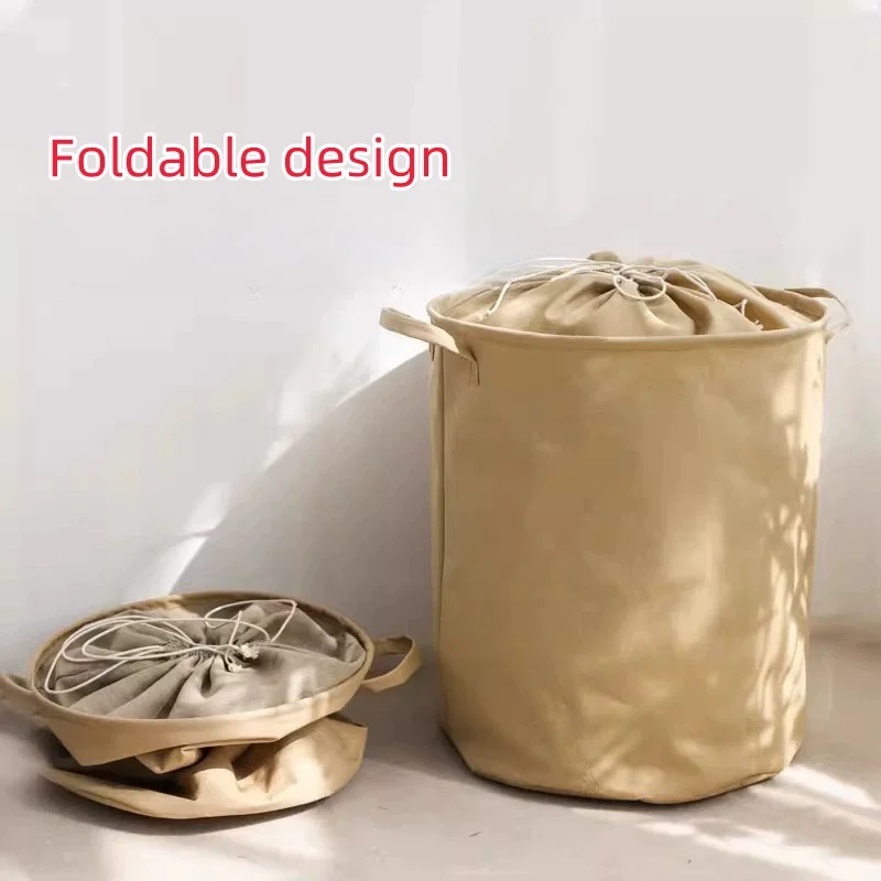 Foldable Fabric Laundry Hamper Drawstring Dirty Clothes Basket Large Capacity Household Storage
Foldable Fabric Laundry Hamper Drawstring Dirty Clothes Basket Large Capacity Household Storage