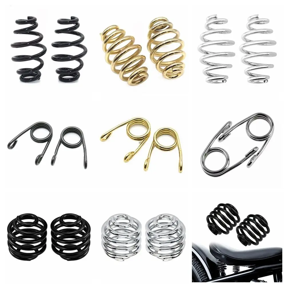 Silver Gold Black Motorcycle Seat Springs Modification Accessories Mount Kit Driver Cushion Clips for Harley/Sportster/Honda
Silver Gold Black Motorcycle Seat Springs Modification Accessories Mount Kit Driver Cushion Clips for Harley/Sportster/Honda