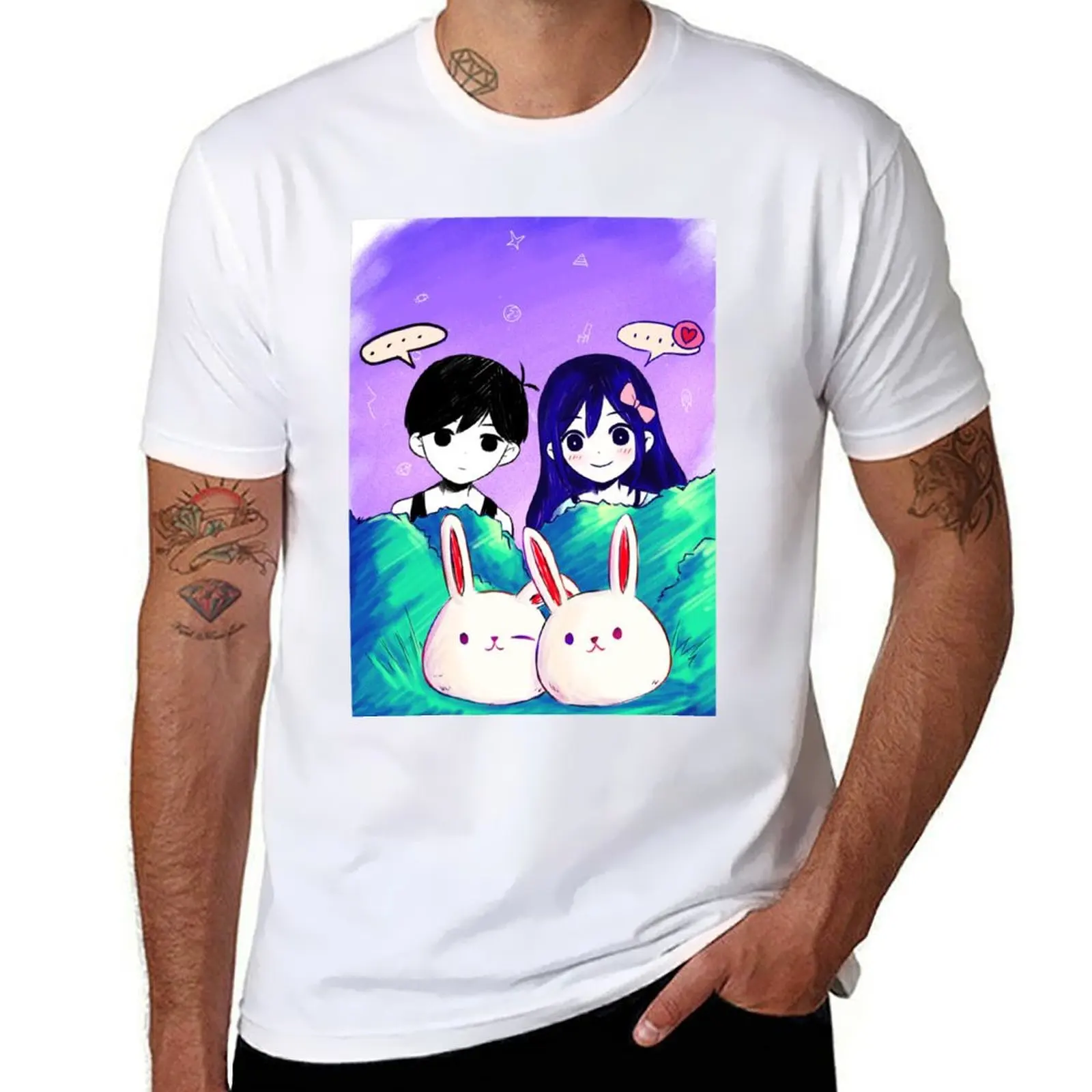 Футболка Omori Mari And Aubrey-Игровая одежда Omori-футболка с наклейками Omori, забавные футболки, хлопковая футболка 
Футболка Omori Mari And Aubrey-Игровая одежда Omori-футболка с наклейками Omori, забавные футболки, хлопковая футболка