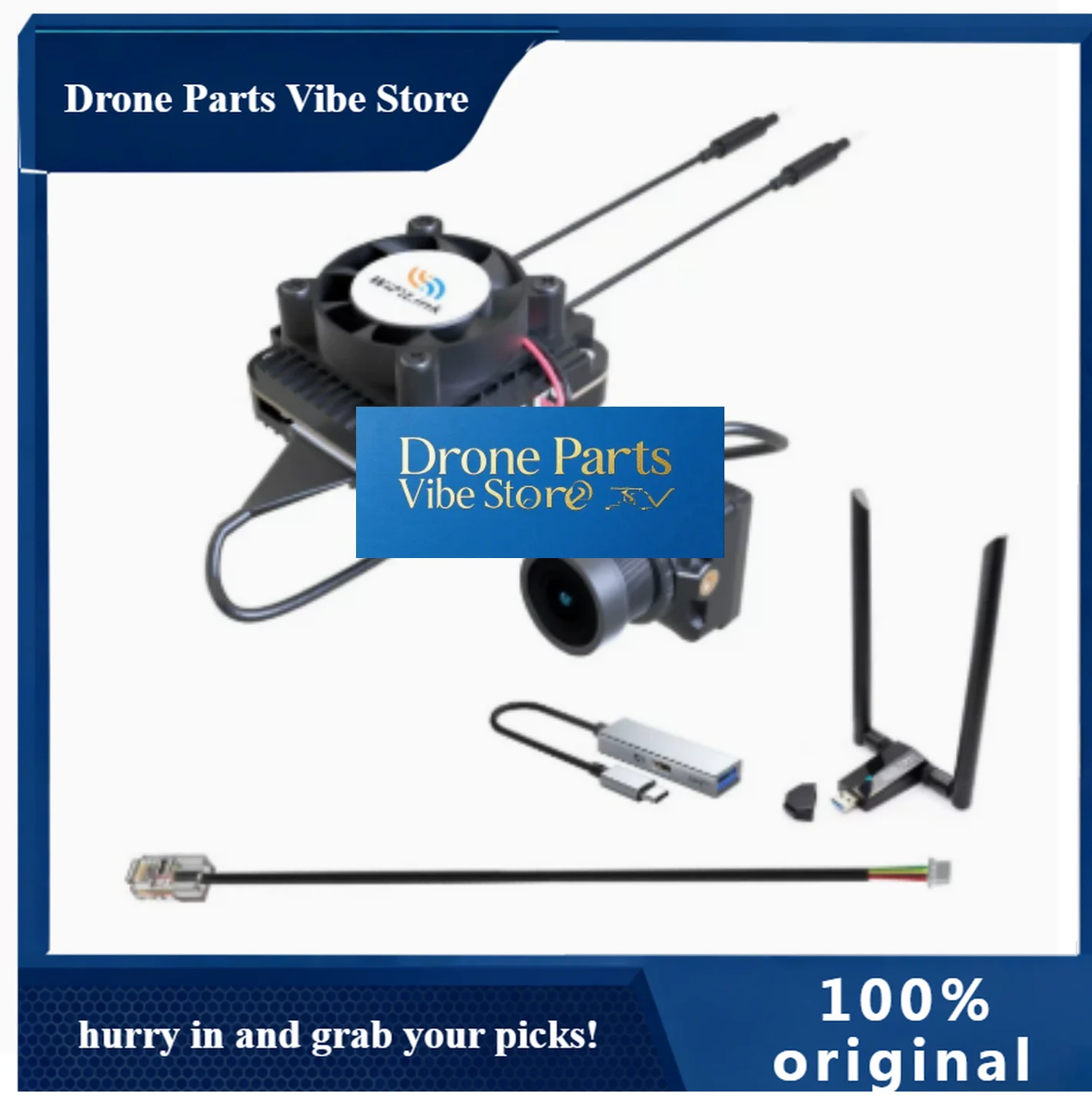 Drone PartsNewest RunCam WiFiLink2 HD Digital FPV For Fixed Wing IMX415 Sensor For RC Drone VTX Camera((based On OpenIPC))
Drone PartsNewest RunCam WiFiLink2 HD Digital FPV For Fixed Wing IMX415 Sensor For RC Drone VTX Camera((based On OpenIPC))