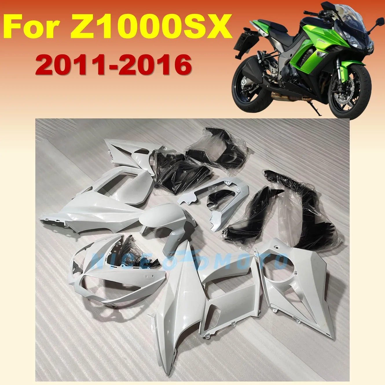 Custom Motorcycle Accessories Fairing kit Fit for Ninja Z1000 Z1000SX 2011 2012 2013 2014 2015 2016 ABS ZXMT Unpainted
Custom Motorcycle Accessories Fairing kit Fit for Ninja Z1000 Z1000SX 2011 2012 2013 2014 2015 2016 ABS ZXMT Unpainted
