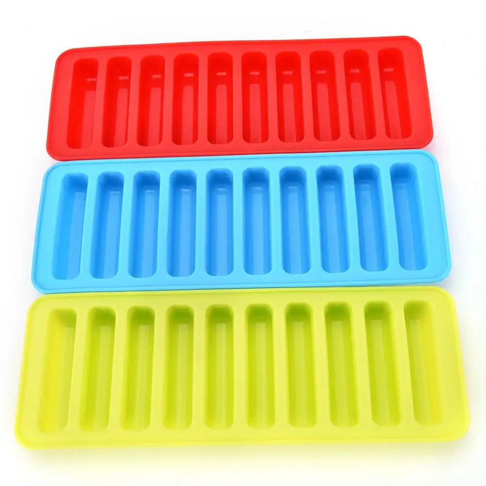 Reusable Cylinder 10 Silicone Ice Cube Tray Mold Freeze Ice Mould For Water Bottle Pudding Jelly Chocolate Cookies Mold Maker
Reusable Cylinder 10 Silicone Ice Cube Tray Mold Freeze Ice Mould For Water Bottle Pudding Jelly Chocolate Cookies Mold Maker