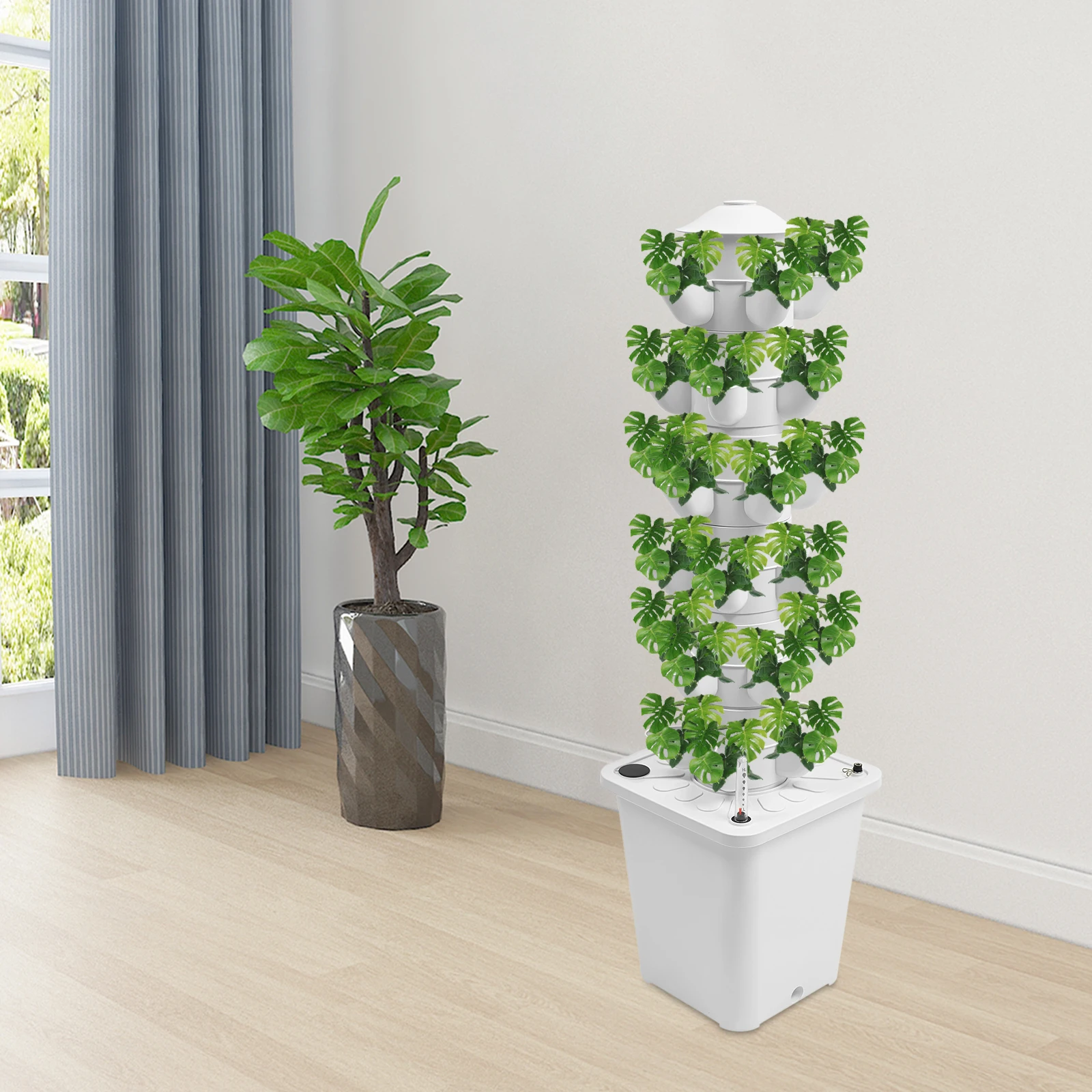 Space‑Saving Floor‑Standing Hydroponic Tower, 2.64Gal Large Water Tank With Level Gauge Funnel For Indoor Home Greenhouse Use
Space‑Saving Floor‑Standing Hydroponic Tower, 2.64Gal Large Water Tank With Level Gauge Funnel For Indoor Home Greenhouse Use
