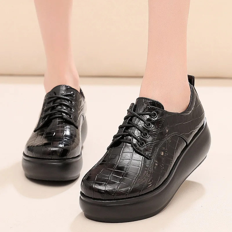 6cm Small Big Size 32-43 All Match Comfortable Deep Thick Flat Platform Shoes 2026 Fall Soft Leather Shoes Oxfords Office Mom
6cm Small Big Size 32-43 All Match Comfortable Deep Thick Flat Platform Shoes 2026 Fall Soft Leather Shoes Oxfords Office Mom