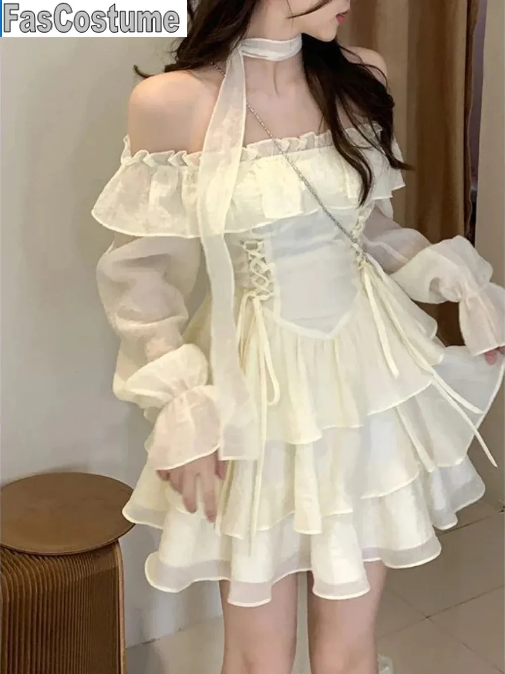 Long Sleeve Elegant Mini Dress Lolita Pure Color Short Party Dress Woman Casual 2025 Spring Sweet Dress Korean Fashion
Long Sleeve Elegant Mini Dress Lolita Pure Color Short Party Dress Woman Casual 2025 Spring Sweet Dress Korean Fashion