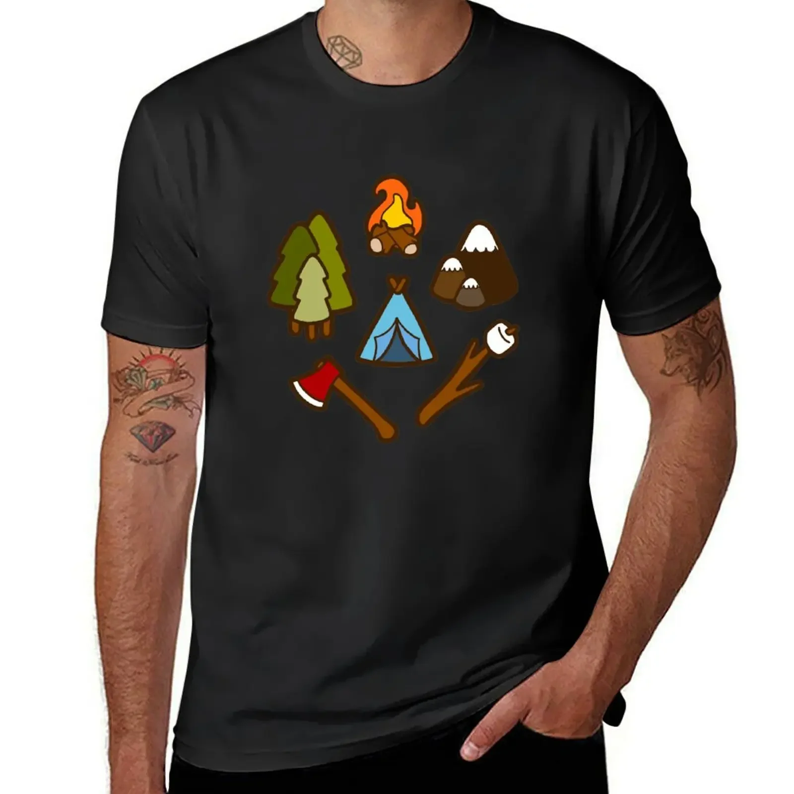 Camping is Cool Pattern T-Shirt custom t shirt cotton graphic tees blacks mens champion t shirts
Camping is Cool Pattern T-Shirt custom t shirt cotton graphic tees blacks mens champion t shirts