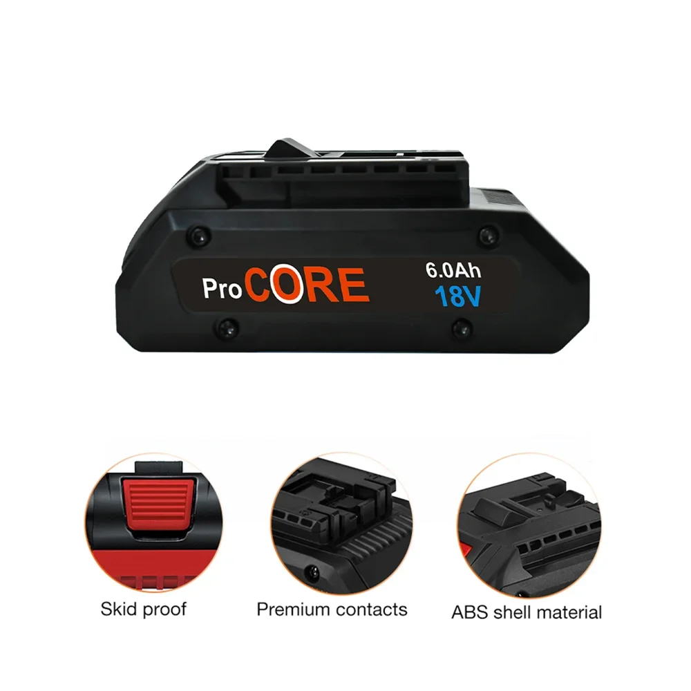 18V 6000mAh Li-Ion Battery Procore1600A016GB for Bosch 18Volt Max Cordless PowerTool Drill Bit 21700 Cells Built-in
18V 6000mAh Li-Ion Battery Procore1600A016GB for Bosch 18Volt Max Cordless PowerTool Drill Bit 21700 Cells Built-in