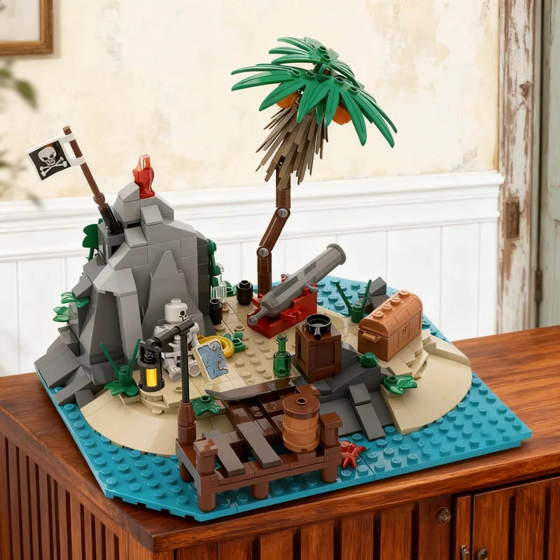 317PCS MOC Pirate Sailing Rocky Reef Remake Model DIY Creative Assembly Bricks Home Decor Display Birthday Gift Collectible Set
317PCS MOC Pirate Sailing Rocky Reef Remake Model DIY Creative Assembly Bricks Home Decor Display Birthday Gift Collectible Set