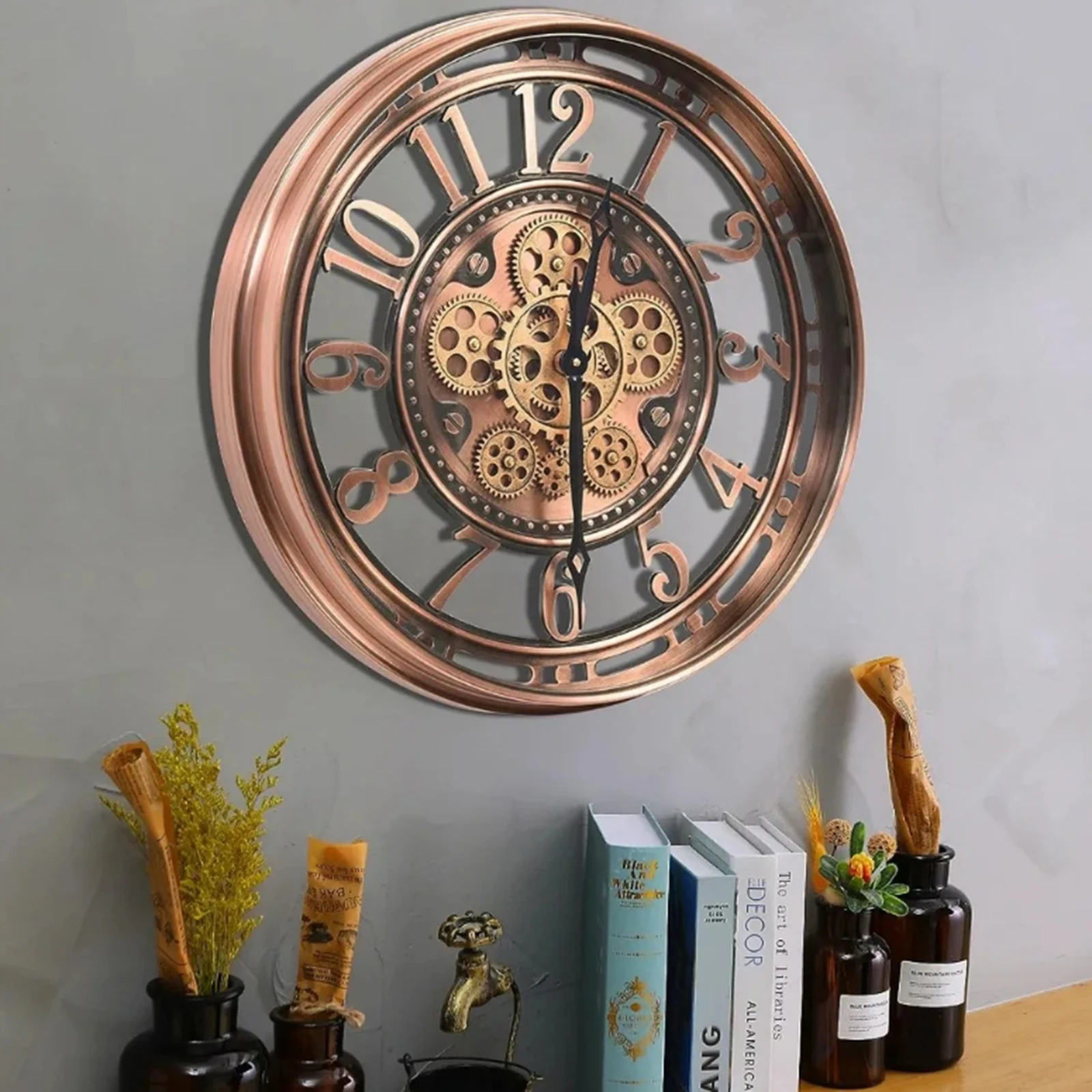 Middle Ancient Style Wall Clock Fashion Industrial Style Wall Clock Decorative Gear Wall Clock Living Room Metal Gear Wall Clock
Middle Ancient Style Wall Clock Fashion Industrial Style Wall Clock Decorative Gear Wall Clock Living Room Metal Gear Wall Clock