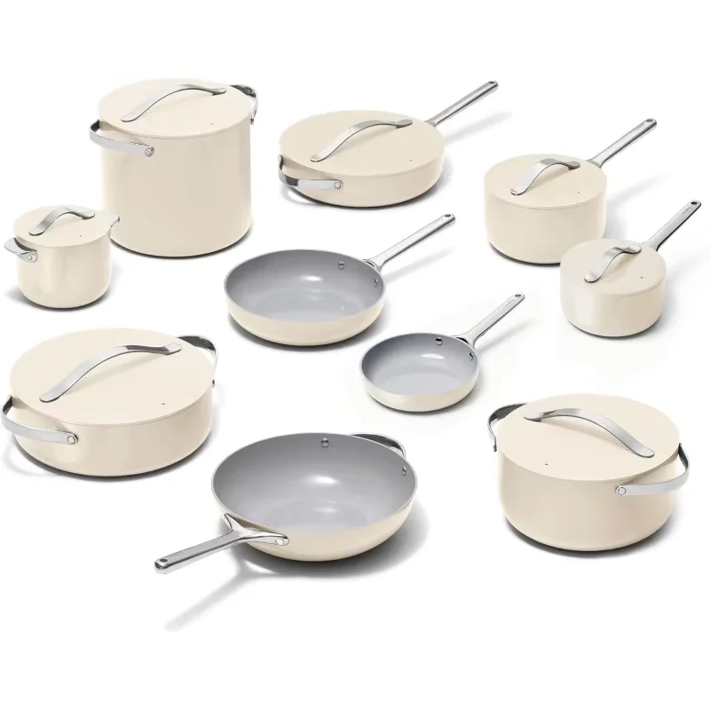 Caraway Ceramic Non-stick Cookware Set PFAS PFOA Free Pots Pans Lids Kitchen Storage Collection
Caraway Ceramic Non-stick Cookware Set PFAS PFOA Free Pots Pans Lids Kitchen Storage Collection