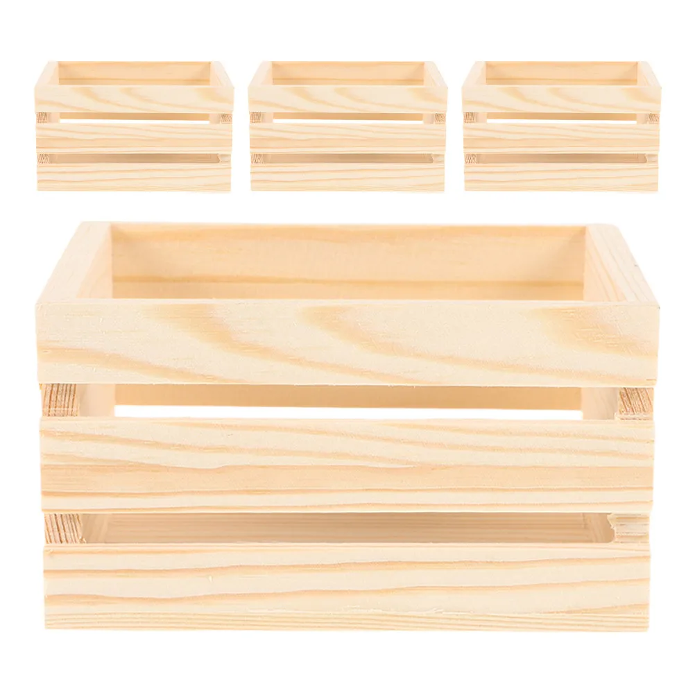 4Pcs Wooden Mini Crates Dollhouse Accessories Miniature Storage Boxes for Kitchen Scene Realistic Decorative Crate Set Tiny
4Pcs Wooden Mini Crates Dollhouse Accessories Miniature Storage Boxes for Kitchen Scene Realistic Decorative Crate Set Tiny