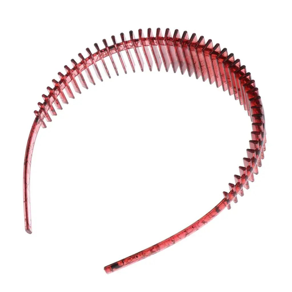 Nonslip Plastic Toothed Hairbands - Hard Hoop Hair Accessories - Unisex , Red
Nonslip Plastic Toothed Hairbands - Hard Hoop Hair Accessories - Unisex , Red