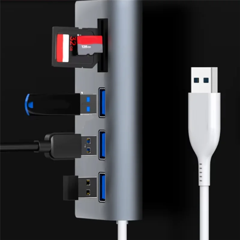 Концентратор с разветвителем SD/TF-карты Type-C/USB для компьютерных аксессуаров 5-портовый USB 2.0 для ноутбука Mac Pro PC-Y41A
Концентратор с разветвителем SD/TF-карты Type-C/USB для компьютерных аксессуаров 5-портовый USB 2.0 для ноутбука Mac Pro PC-Y41A