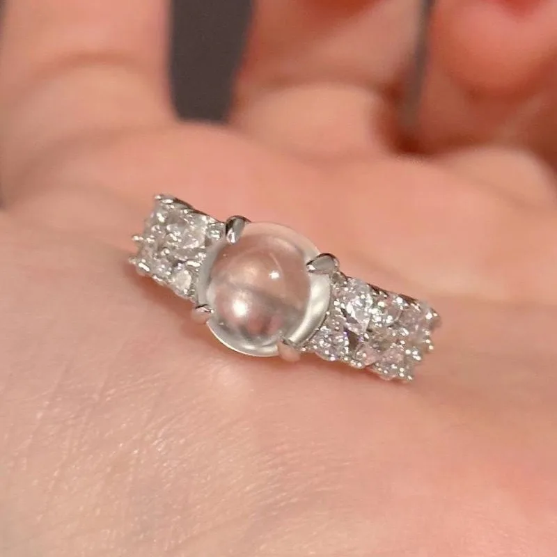Light Luxury Gentle Style Natural Ice Chalcedony Rings for Women Antique Style Inlaid Elliptical Elegant and Fashion Jewelry
Light Luxury Gentle Style Natural Ice Chalcedony Rings for Women Antique Style Inlaid Elliptical Elegant and Fashion Jewelry