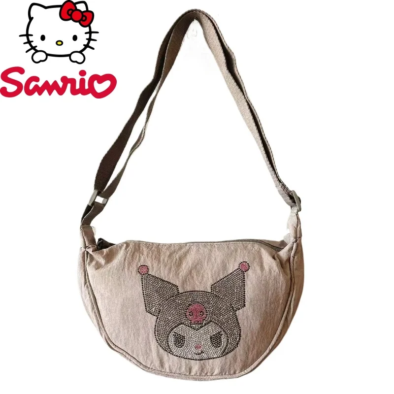 Kuromi New Diamond Women's Shoulder Bag Cartoon Diamond Women's Messenger Bag Fashion Trend Dumpling Bag Large Capacity
Kuromi New Diamond Women's Shoulder Bag Cartoon Diamond Women's Messenger Bag Fashion Trend Dumpling Bag Large Capacity