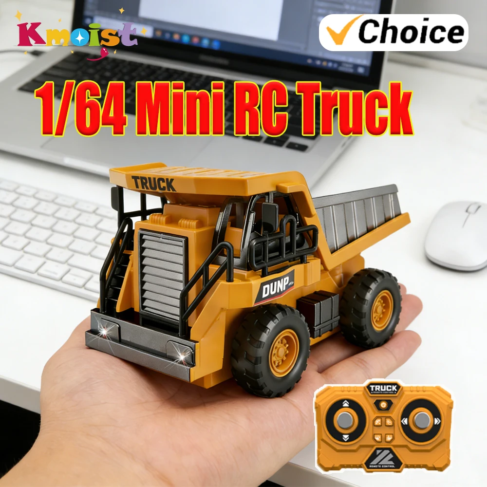 Desktop 1/64 Remote-Controlled Mini Alloy Dump Truck 4WD Alloy Engineering Vehicle Toy Model Toys for Boys Children Adult Gifts
Desktop 1/64 Remote-Controlled Mini Alloy Dump Truck 4WD Alloy Engineering Vehicle Toy Model Toys for Boys Children Adult Gifts