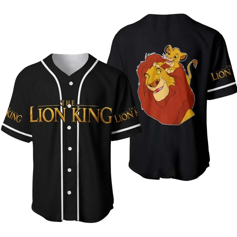 Simba The Lion King Baseball Jersey Summer Short Sleeve Mens Women Button Up Jersey Disney Baseball Jersey Custom Name Jersey
Simba The Lion King Baseball Jersey Summer Short Sleeve Mens Women Button Up Jersey Disney Baseball Jersey Custom Name Jersey