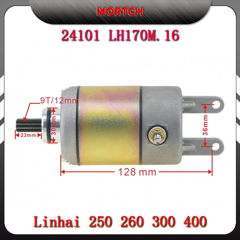Starter Motor LH170M.16 24101 For Linhai 250 260 300 400 ATV Scooter Fit Yamaha Keeway Jinlang Feishen
Starter Motor LH170M.16 24101 For Linhai 250 260 300 400 ATV Scooter Fit Yamaha Keeway Jinlang Feishen
