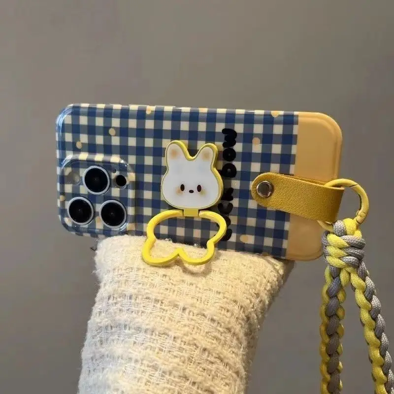 Phone Case For iPhone 16 15 14 13 12 11 8 7 6 6s X XS XR Mini Pro Max Plus New INS Plaid Print Cover With Lanyard Rabbit Holder
Phone Case For iPhone 16 15 14 13 12 11 8 7 6 6s X XS XR Mini Pro Max Plus New INS Plaid Print Cover With Lanyard Rabbit Holder