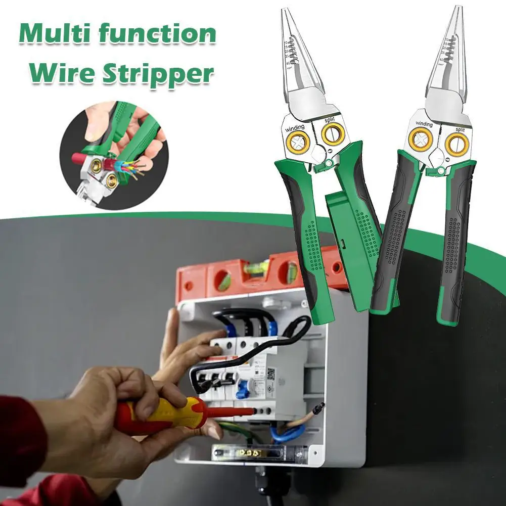 8 In 1 Wire Stripping Pliers Multifunction Electrician Cable Stripper Cutting Splitting Repair Hand Tools Pliers
8 In 1 Wire Stripping Pliers Multifunction Electrician Cable Stripper Cutting Splitting Repair Hand Tools Pliers