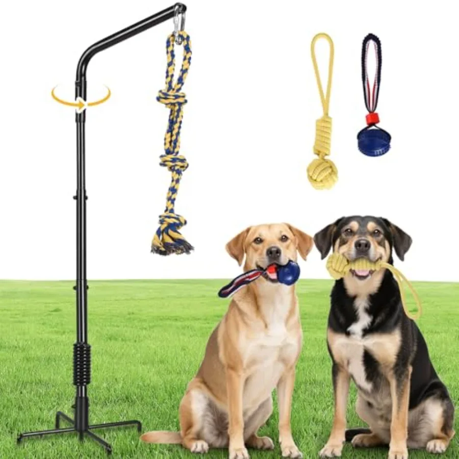 Tether Outdoor Dog Rope Toy with Strengthen Spring Pole 3 Kinds Dog Tug of War Toys for Self Play and Interactive in Park Yard
Tether Outdoor Dog Rope Toy with Strengthen Spring Pole 3 Kinds Dog Tug of War Toys for Self Play and Interactive in Park Yard