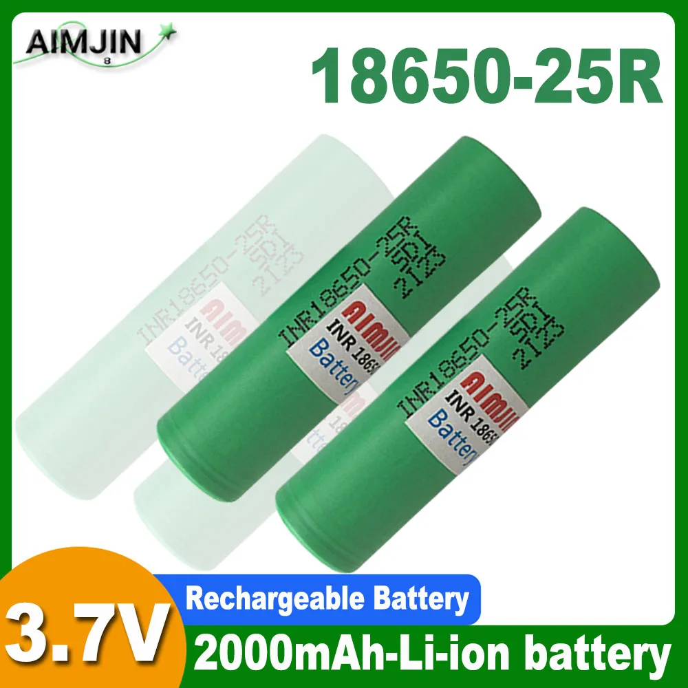 18650 25R 3.7V 2000mAh Rechargeable Li-ion Battery For Our Toy Tool Flashlight Battery
18650 25R 3.7V 2000mAh Rechargeable Li-ion Battery For Our Toy Tool Flashlight Battery