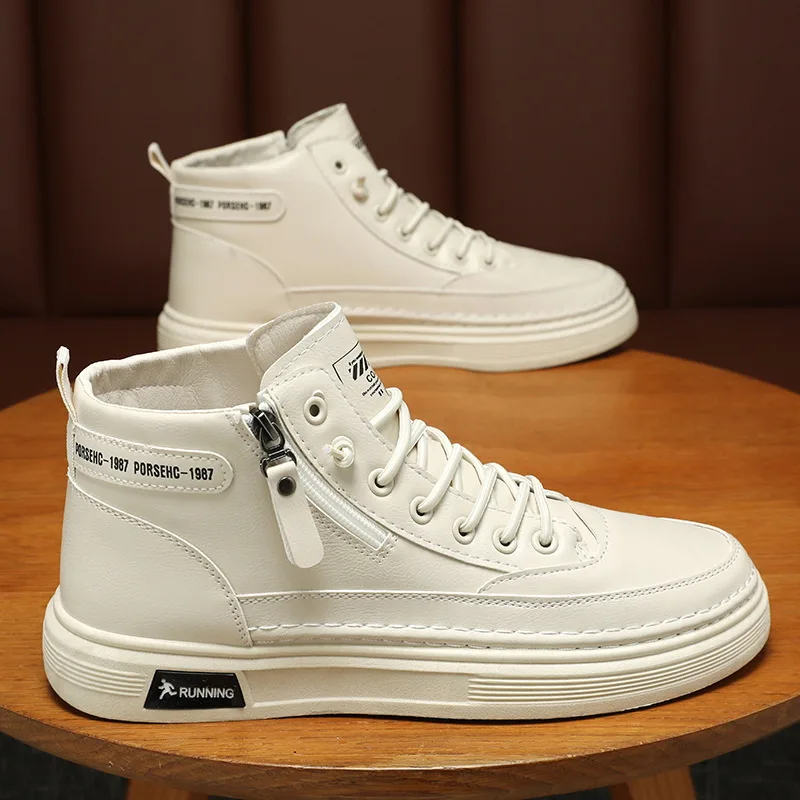 High Top Men's Casual Shoes Summer Fashion Outdoor Sports Shoes for Men Flat Non-slip Comfortable Side Zipper Sneaker Zapatillas
High Top Men's Casual Shoes Summer Fashion Outdoor Sports Shoes for Men Flat Non-slip Comfortable Side Zipper Sneaker Zapatillas