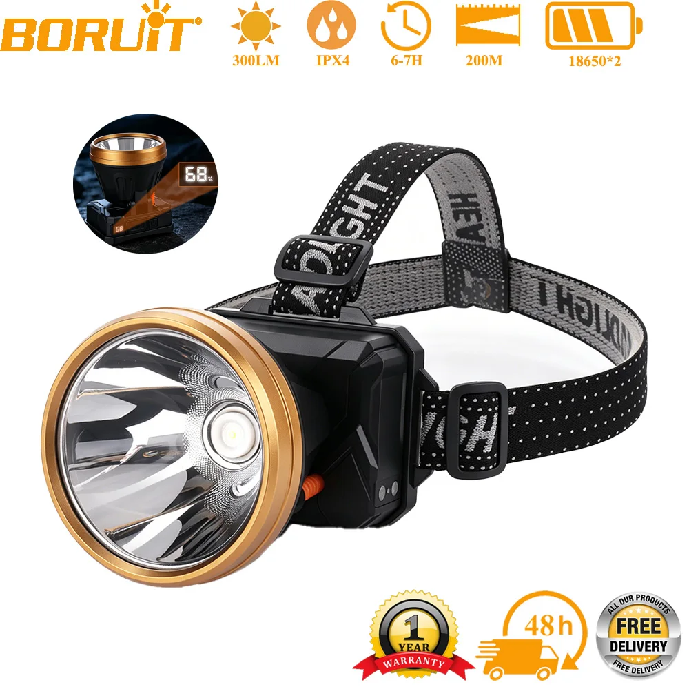 BORUiT Super Bright Induction LED Headlamp USB Rechargeable Headlight Portable 3 Modes Outdoor Camping Emergency Head Torch
BORUiT Super Bright Induction LED Headlamp USB Rechargeable Headlight Portable 3 Modes Outdoor Camping Emergency Head Torch