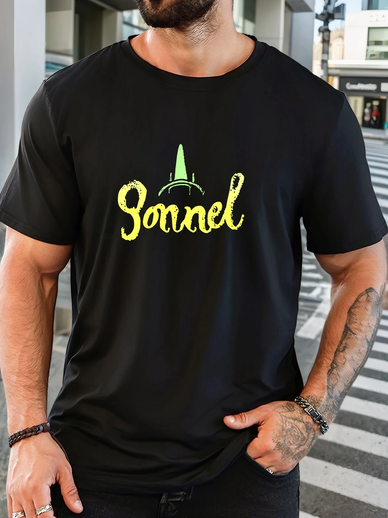 Men's 100% Cotton Printed T-Shirt Sonnnel Pattern Summer Casual Oversized Round Neck Short Sleeve Comfortable Daily Wear Tee
Men's 100% Cotton Printed T-Shirt Sonnnel Pattern Summer Casual Oversized Round Neck Short Sleeve Comfortable Daily Wear Tee