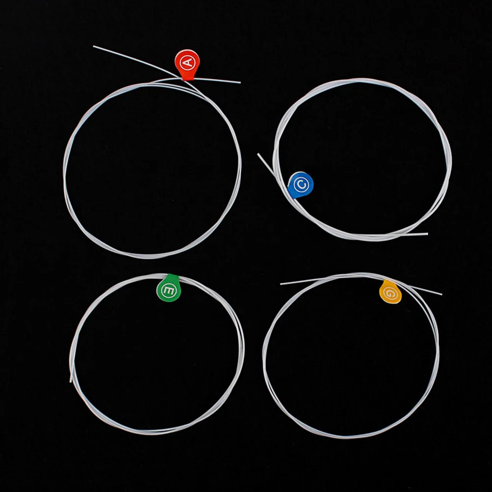 4Pcs Ukulele Strings Aecg Nylon High Grade Material Sweet Timbre Perfect Tone Brightness Volume Reducing Noise Guitar
4Pcs Ukulele Strings Aecg Nylon High Grade Material Sweet Timbre Perfect Tone Brightness Volume Reducing Noise Guitar