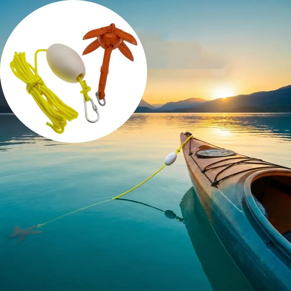 Aluminum Alloy Marine Kayak Anchor Kit Portable Folding Design Kayak Anchor Rope Kit Snap Hook Buoy Folding Anchor Kit Raft
Aluminum Alloy Marine Kayak Anchor Kit Portable Folding Design Kayak Anchor Rope Kit Snap Hook Buoy Folding Anchor Kit Raft