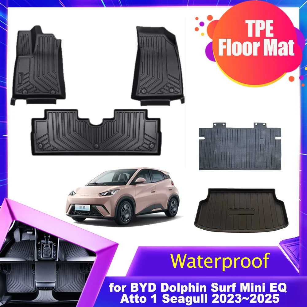 Автомобильный коврик для BYD Dolphin Surf Mini EQ Atto 1 Seagull EV 2023 ~ 2025 TPE Liner Багажник Водонепроницаемая защита Аксессуары Часть
Автомобильный коврик для BYD Dolphin Surf Mini EQ Atto 1 Seagull EV 2023 ~ 2025 TPE Liner Багажник Водонепроницаемая защита Аксессуары Часть