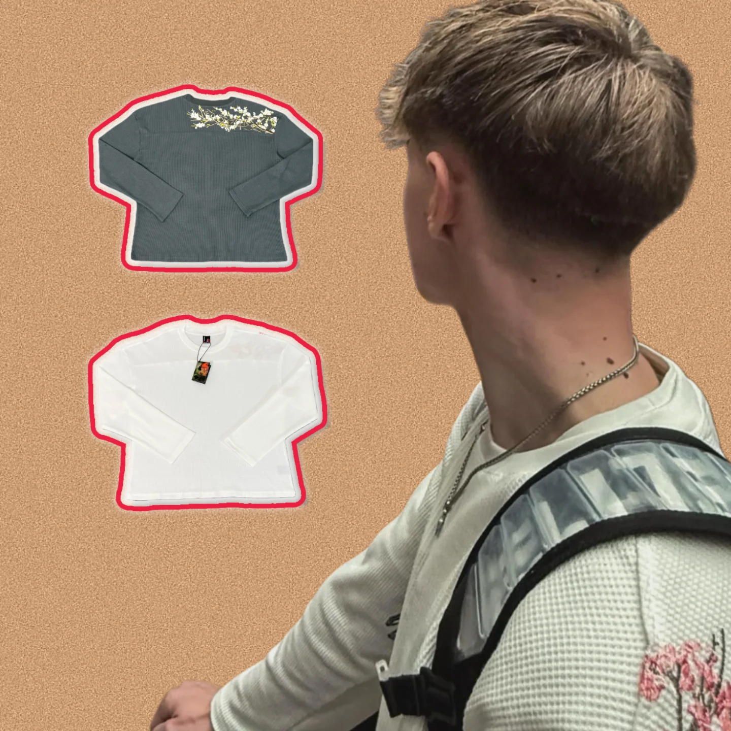 Американская уличная футболка в стиле ретро с длинным рукавом, вафельным узором, универсального кроя, свободная, молодежная, летняя, хлопковая, с круглым вырезом
Американская уличная футболка в стиле ретро с длинным рукавом, вафельным узором, универсального кроя, свободная, молодежная, летняя, хлопковая, с круглым вырезом