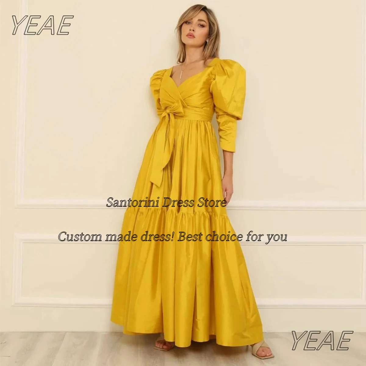 Платье для выпускного вечера Santorini по индивидуальному заказу с бантом, вечернее платье три четверти, специальное платье на молнии сзади, Vestidos Des Fiesta
Платье для выпускного вечера Santorini по индивидуальному заказу с бантом, вечернее платье три четверти, специальное платье на молнии сзади, Vestidos Des Fiesta