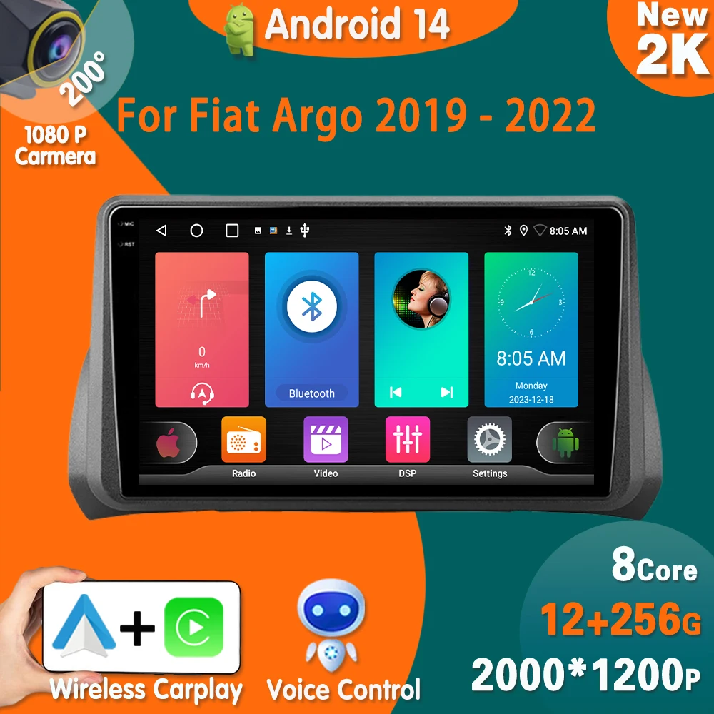 Android 14 для Fiat Argo 2019 - 2022 автомобильное радио, стерео, мультимедийный видеоплеер, навигатор GPS
Android 14 для Fiat Argo 2019 - 2022 автомобильное радио, стерео, мультимедийный видеоплеер, навигатор GPS