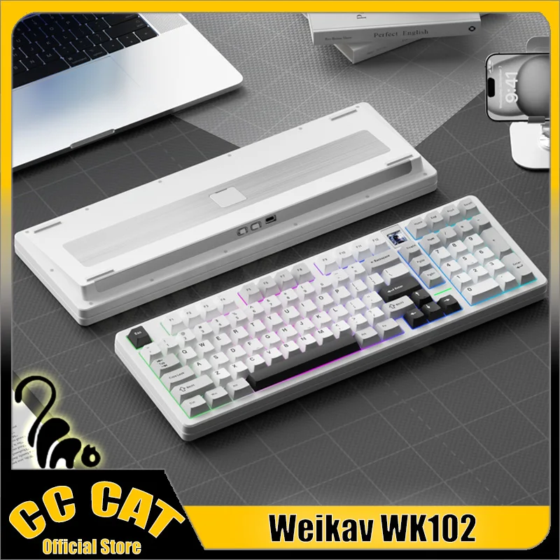 Weikav WK102 Механическая клавиатура с экраном 3-режимная беспроводная игровая клавиатура для киберспорта RGB с возможностью горячей замены ПК аксессуар индивидуальный подарок
Weikav WK102 Механическая клавиатура с экраном 3-режимная беспроводная игровая клавиатура для киберспорта RGB с возможностью горячей замены ПК аксессуар индивидуальный подарок