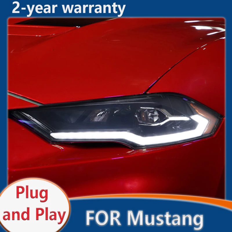 For Ford Mustang Head lamps 2018 2019 2020 LED Headlight LED Dual Projector Car Lights automotive Parts
For Ford Mustang Head lamps 2018 2019 2020 LED Headlight LED Dual Projector Car Lights automotive Parts