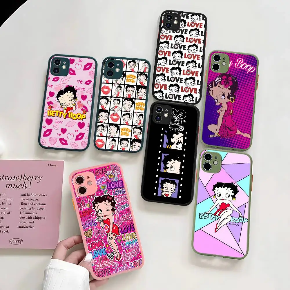 Cartoon B-Betty B-Boop Phone Case For IPhone 11 12 13 14 15 16 Pro Plus X XS MAX Matte Bumper Shockproof Cover
Cartoon B-Betty B-Boop Phone Case For IPhone 11 12 13 14 15 16 Pro Plus X XS MAX Matte Bumper Shockproof Cover