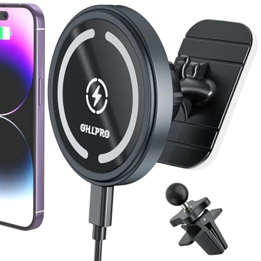 for MagSafe Car Mount Charger iPhone Wireless Car Charger, Stick on Dashboard Magnetic Phone Holder Mount for iPhone 17 Pro Max
for MagSafe Car Mount Charger iPhone Wireless Car Charger, Stick on Dashboard Magnetic Phone Holder Mount for iPhone 17 Pro Max
