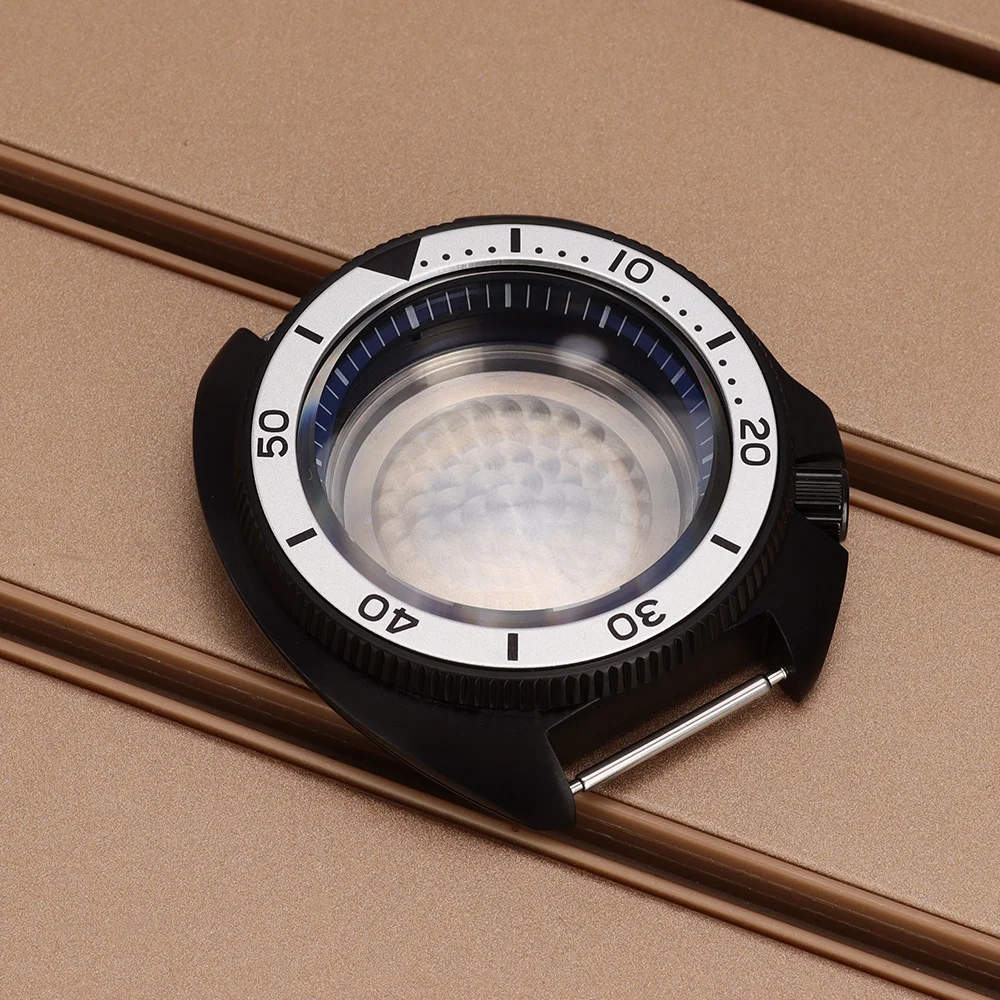 Black 44mm Luxury Watch Case Sapphire For Mod SKX 6105 Parts Turtle Mouth Seiko NH35 NH36 NH38 NH34 28.5mmDial With Chapter Ring
Black 44mm Luxury Watch Case Sapphire For Mod SKX 6105 Parts Turtle Mouth Seiko NH35 NH36 NH38 NH34 28.5mmDial With Chapter Ring