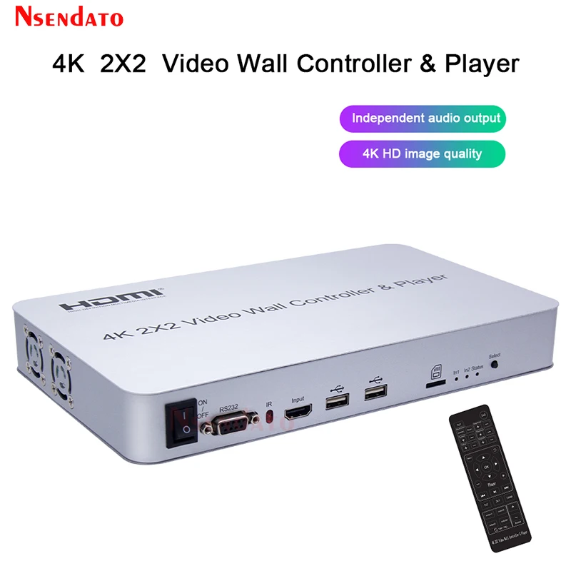 4K HDMI Video Wall Controller Player 2x2 HDMI Screen Stitching Processor Splicer 1X2 1X4 1X3 2X1 3x1 4X1 HDMI TV Video Splicer
4K HDMI Video Wall Controller Player 2x2 HDMI Screen Stitching Processor Splicer 1X2 1X4 1X3 2X1 3x1 4X1 HDMI TV Video Splicer