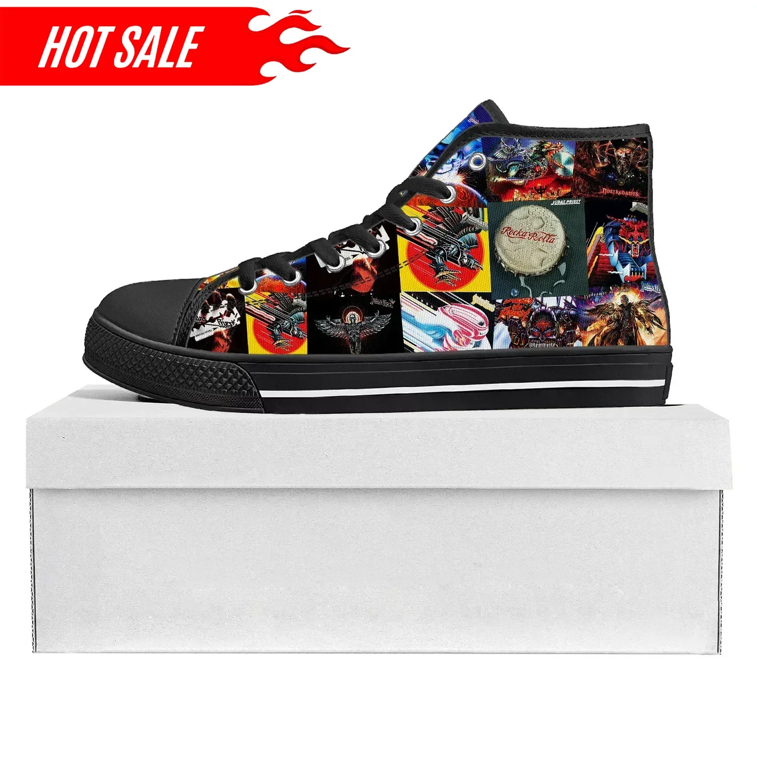 Judas Priest Heavy Metal Rock Band High Top High Quality Sneakers Mens Womens Teenager Canvas Sneaker Couple Shoe Custom Shoe
Judas Priest Heavy Metal Rock Band High Top High Quality Sneakers Mens Womens Teenager Canvas Sneaker Couple Shoe Custom Shoe