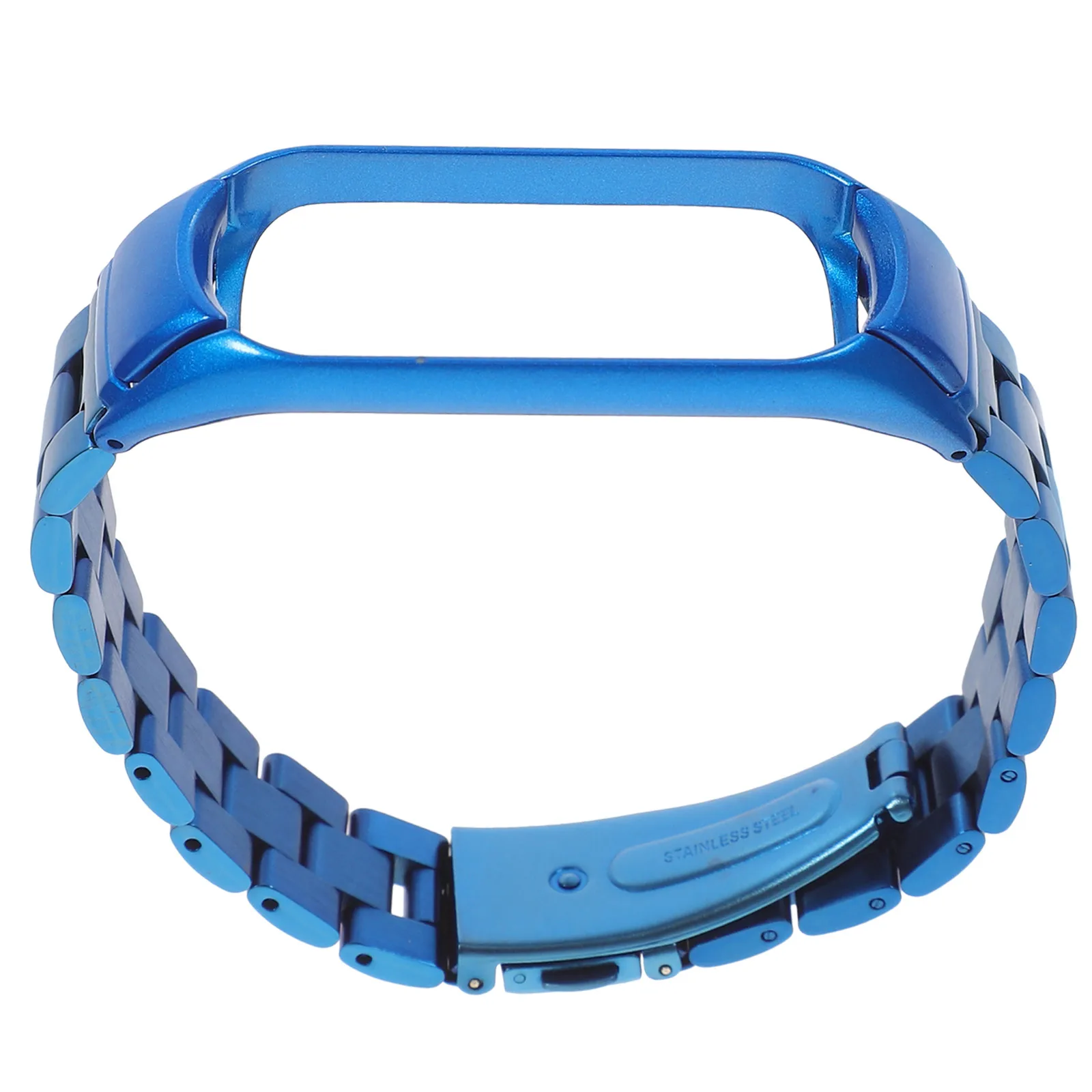 Stainless Steel Strap Metal Wristb Blue Replacement Fitness Supplies Mens Zinc Alloy Supplies Durability
Stainless Steel Strap Metal Wristb Blue Replacement Fitness Supplies Mens Zinc Alloy Supplies Durability