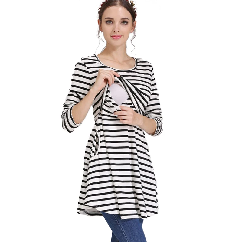 Long Maternity Clothes Shirts Cotton Breastfeeding T Shirt Lactation Tops Nursing Clothes for Pregnant Women Spring Autumn
Long Maternity Clothes Shirts Cotton Breastfeeding T Shirt Lactation Tops Nursing Clothes for Pregnant Women Spring Autumn