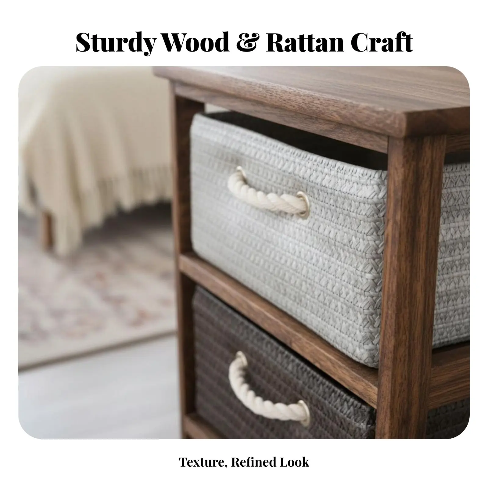 Narrow Woven Storage Unitary Vintage and Look Narrow Rattan Front Cabinet Sturdy Wood Frame Handwoven Design for Bedroom
Narrow Woven Storage Unitary Vintage and Look Narrow Rattan Front Cabinet Sturdy Wood Frame Handwoven Design for Bedroom