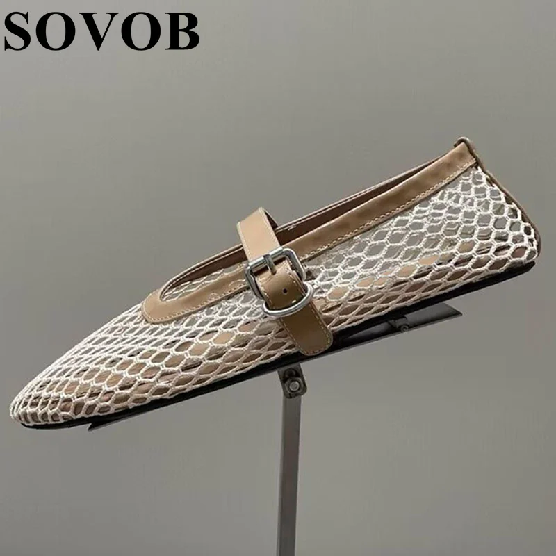 Женские сетчатые туфли, дышащие, на плоской подошве, с пряжкой, мягкая подошва, Повседневные Удобные балетные танцевальные туфли, весна-осень
Женские сетчатые туфли, дышащие, на плоской подошве, с пряжкой, мягкая подошва, Повседневные Удобные балетные танцевальные туфли, весна-осень