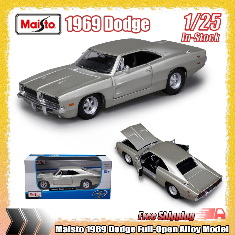Новинка в наличии Maisto 1:25 1969 Dodge, полностью открытая имитация сплава, миниатюрная литая модель автомобиля, детская игрушка на заказ, коллекционная
Новинка в наличии Maisto 1:25 1969 Dodge, полностью открытая имитация сплава, миниатюрная литая модель автомобиля, детская игрушка на заказ, коллекционная