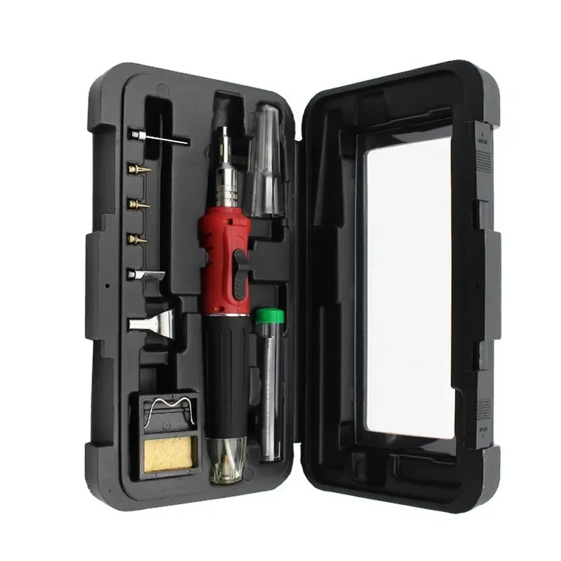 Hot Sal Soldering Iron Set Self-Ignition Torch Pen Kit Multifunctional Butane Tip Blow Welding Rep
Hot Sal Soldering Iron Set Self-Ignition Torch Pen Kit Multifunctional Butane Tip Blow Welding Rep