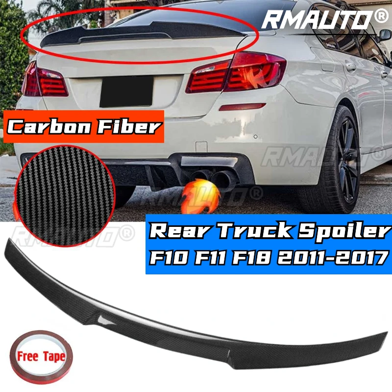 F10 Spoiler Real Carbon Fiber M4 Style Trunk Wing Body Kit For BMW F10 F11 F18 M5 2011-2017 Rear Wing Spoiler Car Accessories
F10 Spoiler Real Carbon Fiber M4 Style Trunk Wing Body Kit For BMW F10 F11 F18 M5 2011-2017 Rear Wing Spoiler Car Accessories