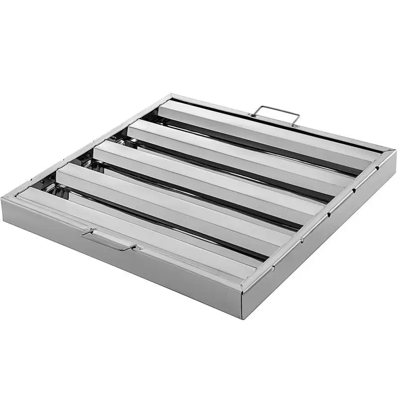 Commercial Exhaust Baffle 19.5W x 19.5H Inch For Restaurant Kitchen, Food Truck, Catering Facility, 6-Pack 4 Grooves Grease Collection High Efficiency Ventilation Design Grooved Surface Construction Metal Replacement Filter
Commercial Exhaust Baffle 19.5W x 19.5H Inch For Restaurant Kitchen, Food Truck, Catering Facility, 6-Pack 4 Grooves Grease Collection High Efficiency Ventilation Design Grooved Surface Construction Metal Replacement Filter